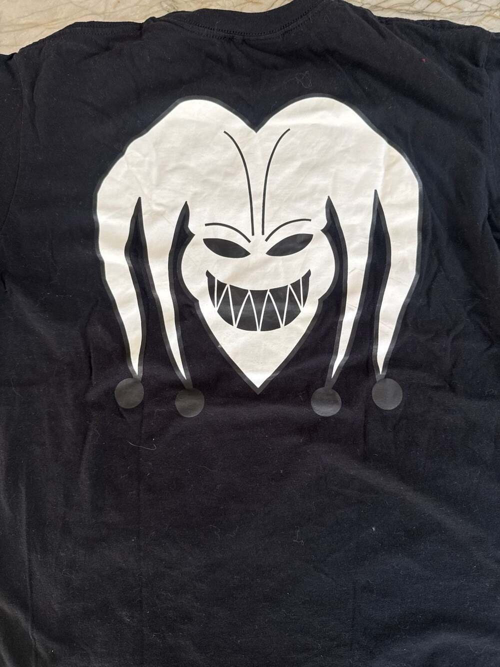 Rejects Clothing Gothic Script Jester Graphic Bla… - image 8